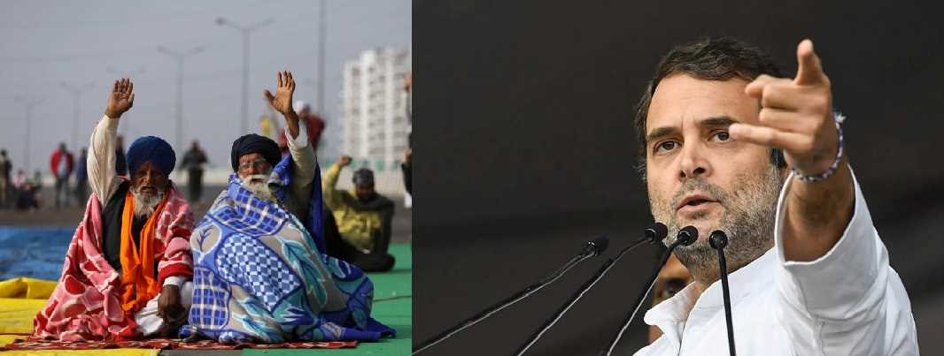 राहुल गांधी ने किसानों का बढ़ाया हौसला, लिखा- वीर तुम बढ़े चलो